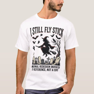 Hexe fährt Pun-Shirt Lustiges Vintage-Halloween Gr T-Shirt