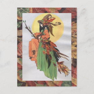 Hexe fallen postkarte