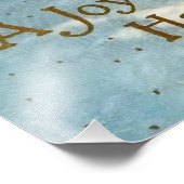 Hexe fliegender Zimmermann auf dem Mondhimmel Fotodruck (Ecke)