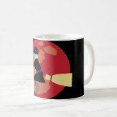 Hexe fliegt nachts kaffeetasse (VorderseiteRechts)