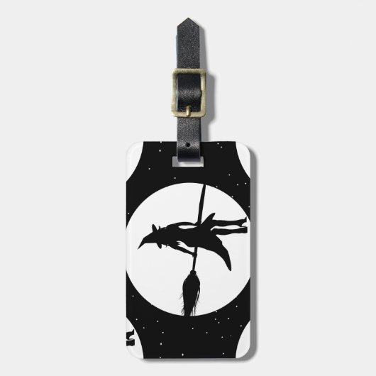 Hexe Gepäckanhänger (Vorderseite vertikal)