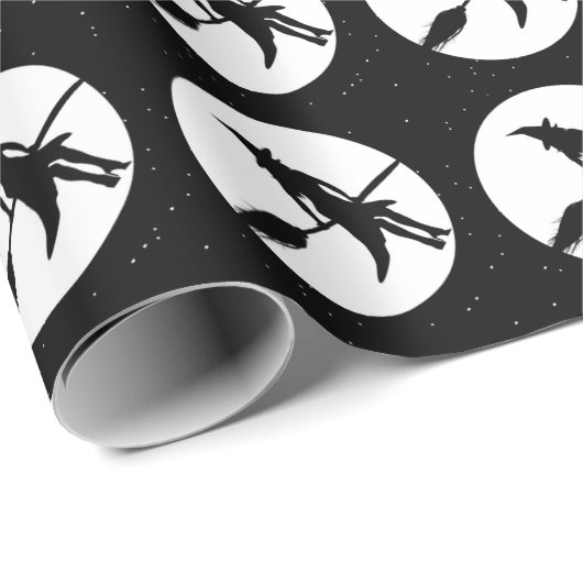 Hexe Geschenkpapier (Rolleneckpunkt)