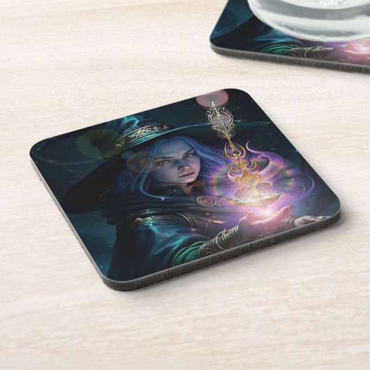 Hexe: Getränkeuntersetzer (Linke Seite)