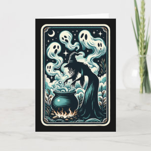 Hexe Ghost Cauldron Gothic Supernatural Tarot Car Karte