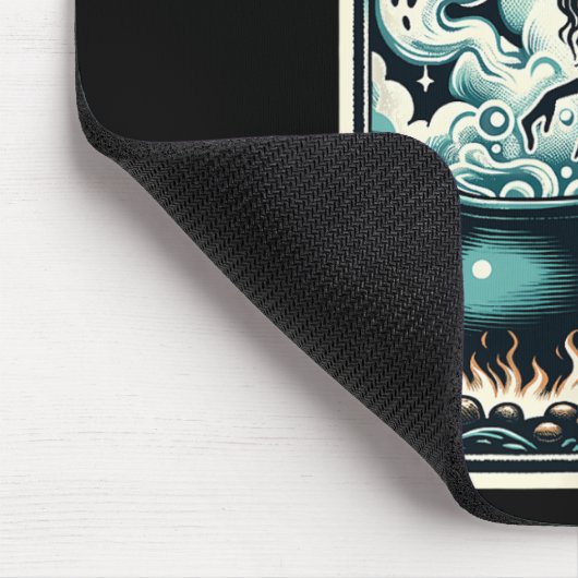 Hexe Ghost Cauldron Gothic Supernatural Tarot Car Mousepad (Ecke)