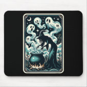 Hexe Ghost Cauldron Gothic Supernatural Tarot Car Mousepad (Vorne)