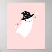 Hexe Ghost Pink Halloween Poster (Vorne)