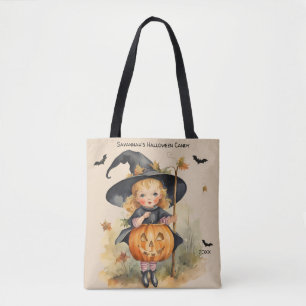 Hexe Girl Custom Halloween Candy Tasche