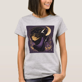 Hexe Girl Moon Magic FrauenHalloween-Shirt T-Shirt