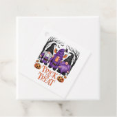 Hexe Gnome Goth Gnomes Black Orange Halloween Geschenkanhänger (Beispiel)