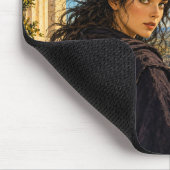 Hexe, Gothic Fantasy Monster Mousepad (Ecke)