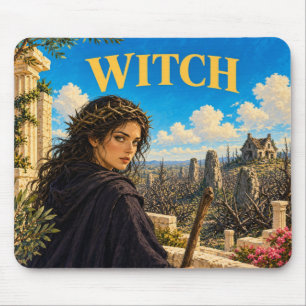 Hexe, Gothic Fantasy Monster Mousepad