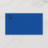 Hexe grüßt schwarze Katze Silhouette Vollmond Visitenkarte (Rückseite)