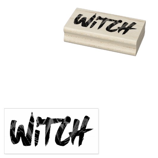 Hexe Gummistempel (Stempel)