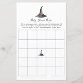 Hexe Halloween Baby Shower Game Bingo Niedlich (Vorderseite)