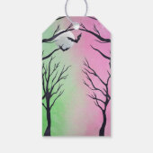 Hexe Halloween Baby Shower Gefallen Pink-Geschenk- Geschenkanhänger (Rückseite)