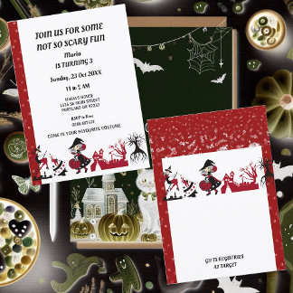 Hexe Halloween-Geburtstagsparty des Spuk Hauses Ki Einladung