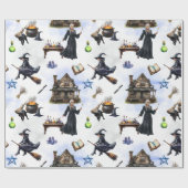 Hexe Halloween Geschenkpapier (Flach)