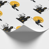 Hexe Halloween Geschenkpapier (Ecke)
