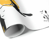 Hexe Halloween Geschenkpapier (Rolleneckpunkt)