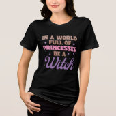 Hexe Halloween Hexe Tri-Blend Shirt (Vorderseite)
