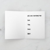 Hexe-Halloween-Kostüm-Party Einladung (Innenseite)