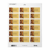 Hexe-Halloween-Liebe Adressaufkleber (Vorne)