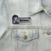 Hexe Halloween Namensschild (Beispiel)