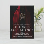 Hexe | Halloween Night Party Einladung (Stehend Vorderseite)