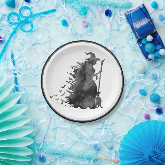 Hexe-Halloween-Pappteller Pappteller (Party)