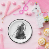 Hexe-Halloween-Pappteller Pappteller (Party)