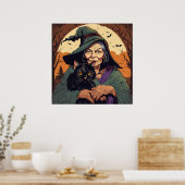 Hexe - Halloween Print Poster (Küche)