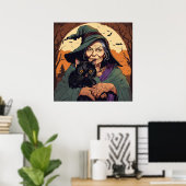 Hexe - Halloween Print Poster (Heimbüro)