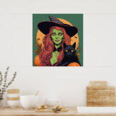 Hexe - Halloween Print Poster (Küche)