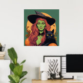 Hexe - Halloween Print Poster (Heimbüro)