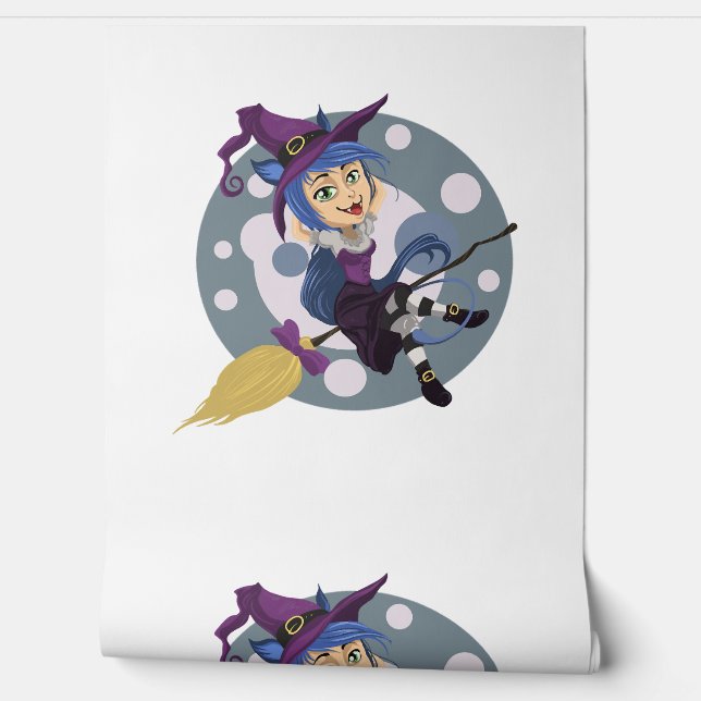 Hexe Halloween Tapete (Abrollen)