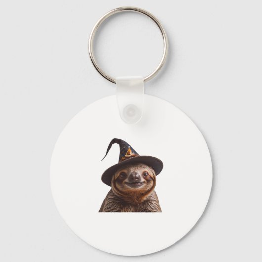 Hexe Halloween-Trick oder leckeres Kürbiski Schlüsselanhänger (Vorderseite)