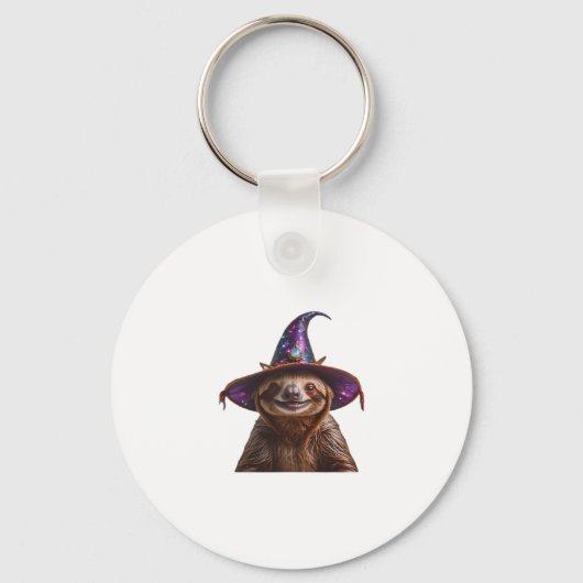 Hexe Halloween-Trick oder leckeres Kürbiski Schlüsselanhänger (Vorderseite)