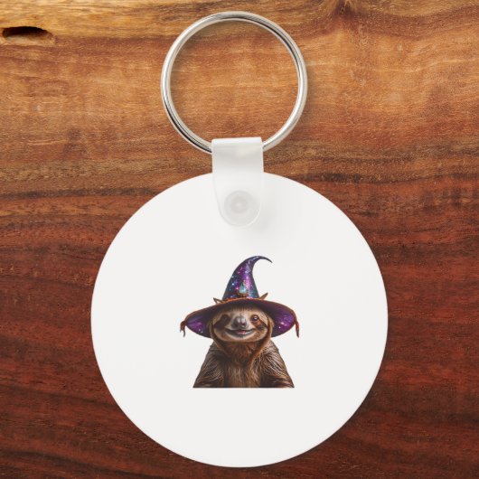 Hexe Halloween-Trick oder leckeres Kürbiski Schlüsselanhänger (Vorderseite)