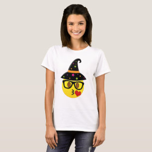 Hexe Halloweens Kissy Emoji Shirt