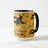Hexe Happy Halloween Tasse (VorderseiteRechts)