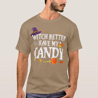 Hexe hat besser mein Kandy Halloween für Männer, F T-Shirt
