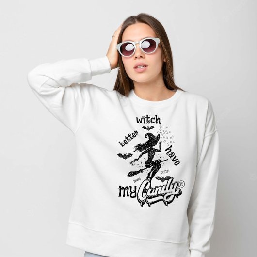 Hexe hat besser mein Kandy Halloween Sweatshirt