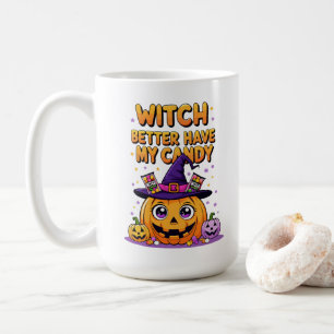 Hexe hat besser meine Süßigkeit - Niedliches Kawai Kaffeetasse