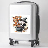 Hexe hat besser meine Süßigkeiten. Aufkleber (Koffer)