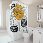 Hexe hat besser meine Süßigkeiten. Duschvorhang (Beispiel)