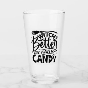 Hexe hat besser meine Süßigkeiten. Glas