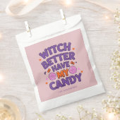 Hexe hat besser meine Süßigkeiten. | Niedlich Past Geschenktütchen (Ausgeschnitten)