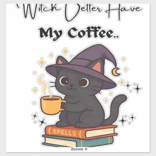 Hexe hat besser meinen klassischen T - Shirt Aufkleber (Blatt)