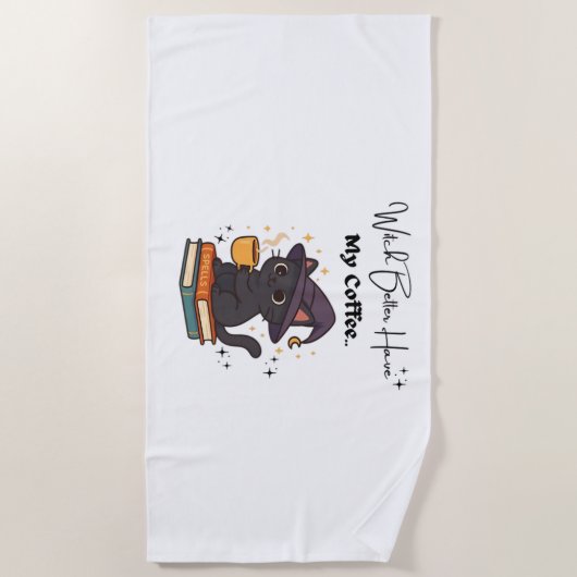 Hexe hat besser meinen klassischen T - Shirt Strandtuch (Vorderseite)
